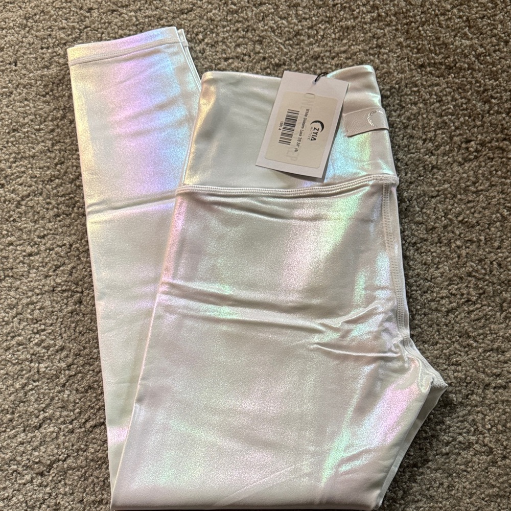 Zyia White Unicorn Leggings Size 4